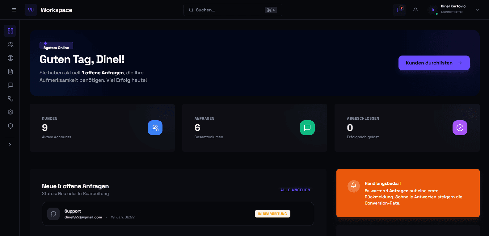 Mitarbeiter-Workspace