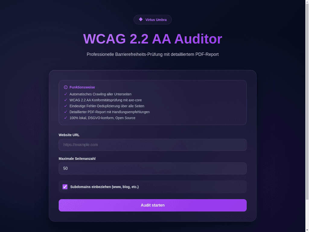 WCAG 2.2 AA Auditor